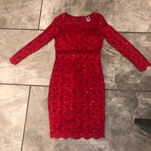 Red dress size: L & Aqua green dress size: M